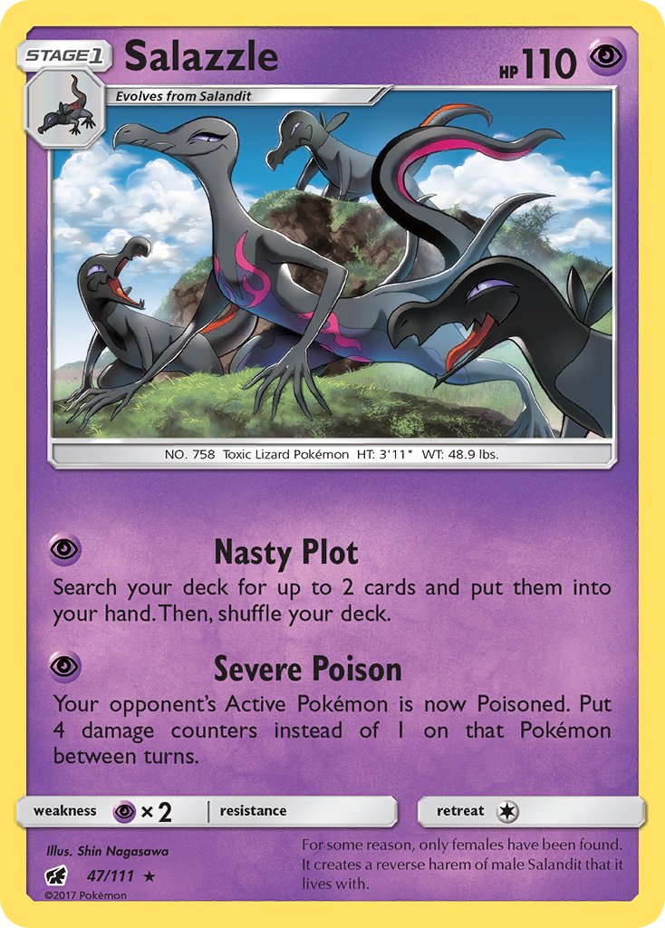 Salazzle (47/111) (Theme Deck Exclusive) [Sun & Moon: Crimson Invasion] | Exor Games Summserside