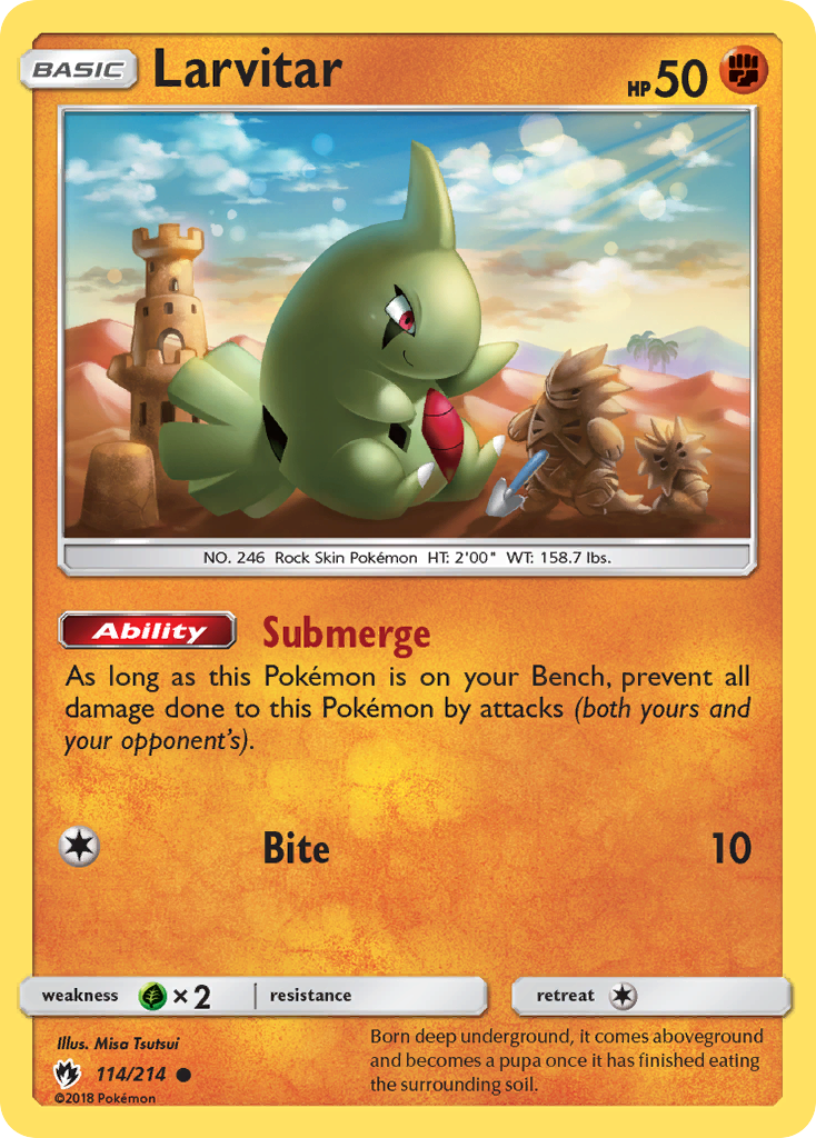 Larvitar (114/214) [Sun & Moon: Lost Thunder] | Exor Games Summserside