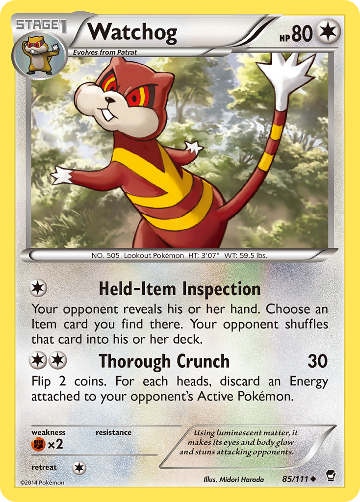 Watchog (85/111) [XY: Furious Fists] | Exor Games Summserside