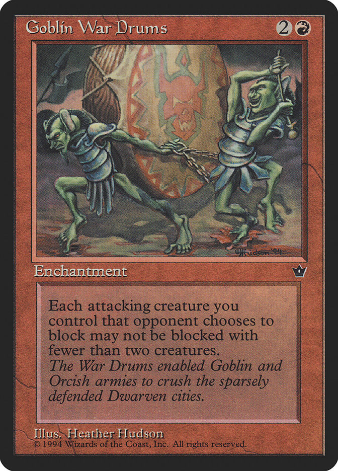 Goblin War Drums (Heather Hudson) [Fallen Empires] | Exor Games Summserside