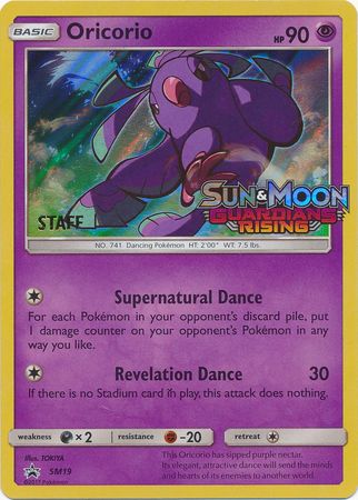 Oricorio (SM19) (Staff Prerelease Promo) [Sun & Moon: Black Star Promos] | Exor Games Summserside