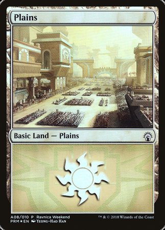 Plains - Boros (A08) [GRN Ravnica Weekend] | Exor Games Summserside