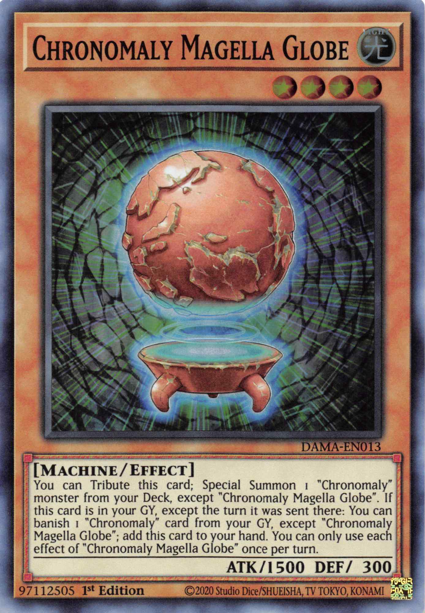 Chronomaly Magella Globe [DAMA-EN013] Super Rare | Exor Games Summserside