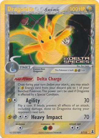 Dragonite (3/113) (Delta Species) (Stamped) [EX: Delta Species] | Exor Games Summserside