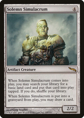 Solemn Simulacrum [Mirrodin] | Exor Games Summserside