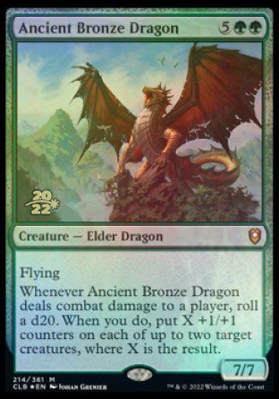 Ancient Bronze Dragon [Commander Legends: Battle for Baldur's Gate Prerelease Promos] | Exor Games Summserside