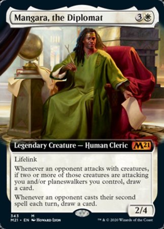 Mangara, the Diplomat (Extended Art) [Core Set 2021] | Exor Games Summserside