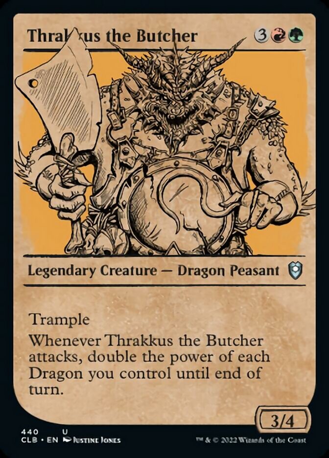 Thrakkus the Butcher (Showcase) [Commander Legends: Battle for Baldur's Gate] | Exor Games Summserside