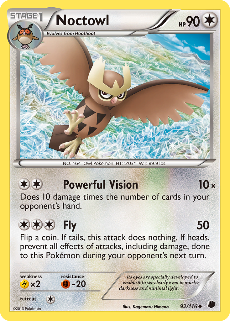 Noctowl (92/116) [Black & White: Plasma Freeze] | Exor Games Summserside