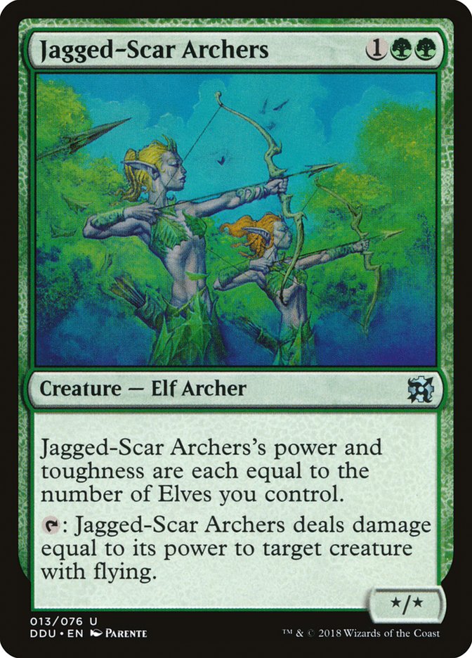 Jagged-Scar Archers [Duel Decks: Elves vs. Inventors] | Exor Games Summserside