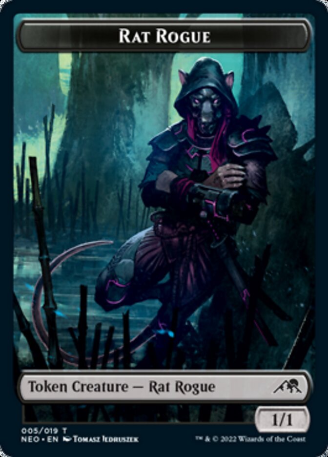 Rat Rogue Token [Kamigawa: Neon Dynasty Tokens] | Exor Games Summserside