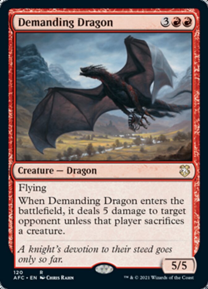 Demanding Dragon [Dungeons & Dragons: Adventures in the Forgotten Realms Commander] | Exor Games Summserside