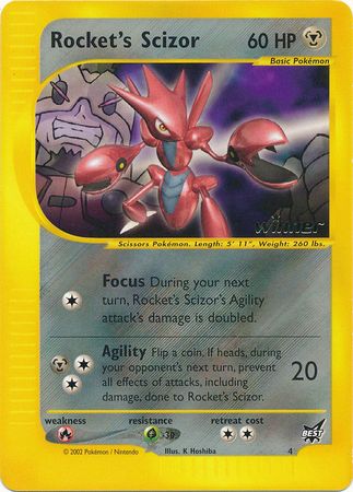 Rocket's Scizor (4) (Winner) [Best of Promos] | Exor Games Summserside