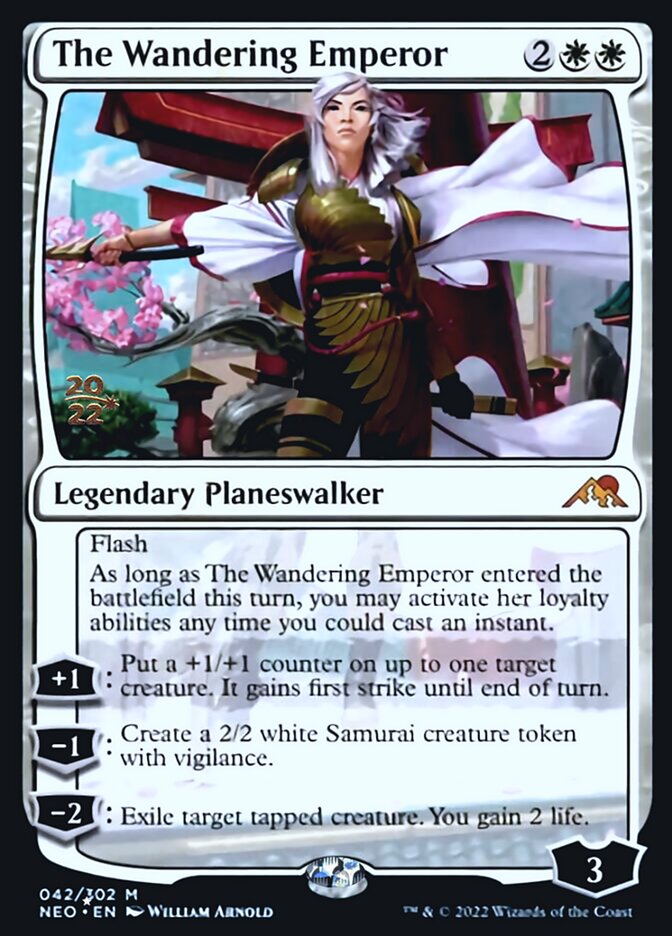 The Wandering Emperor [Kamigawa: Neon Dynasty Prerelease Promos] | Exor Games Summserside