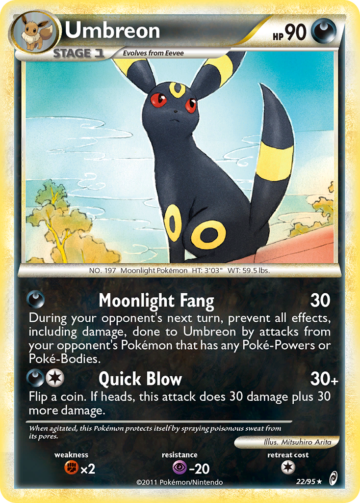 Umbreon (22/95) [HeartGold & SoulSilver: Call of Legends] | Exor Games Summserside