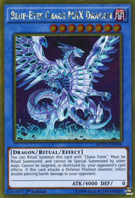 Blue-Eyes Chaos MAX Dragon [MVP1-ENG04] Gold Rare | Exor Games Summserside