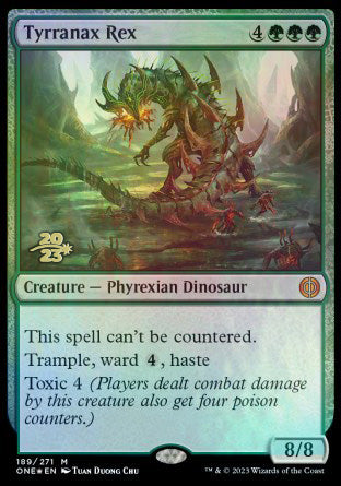 Tyrranax Rex [Phyrexia: All Will Be One Prerelease Promos] | Exor Games Summserside