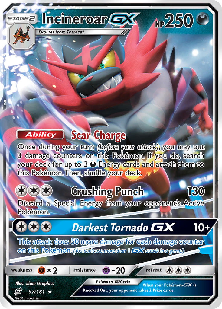 Incineroar GX (97/181) [Sun & Moon: Team Up] | Exor Games Summserside