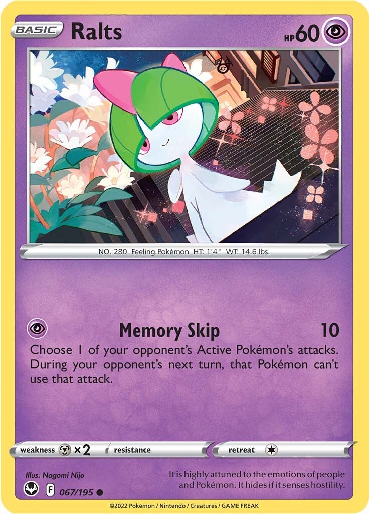 Ralts (067/195) [Sword & Shield: Silver Tempest] | Exor Games Summserside