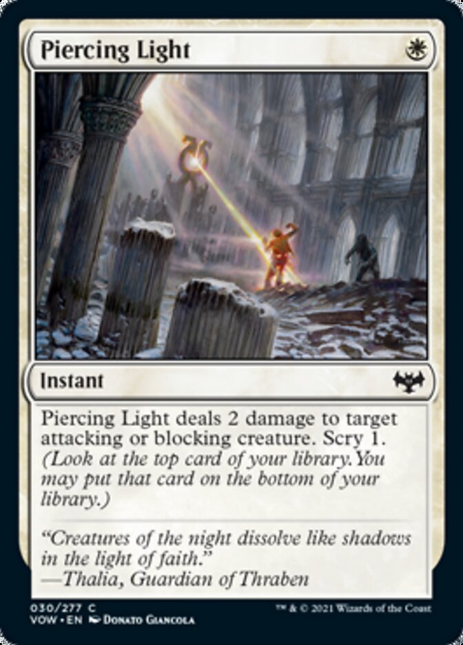 Piercing Light [Innistrad: Crimson Vow] | Exor Games Summserside