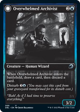 Overwhelmed Archivist // Archive Haunt [Innistrad: Double Feature] | Exor Games Summserside