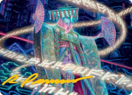 Satsuki, the Living Lore Art Card (Gold-Stamped Signature) [Kamigawa: Neon Dynasty Art Series] | Exor Games Summserside