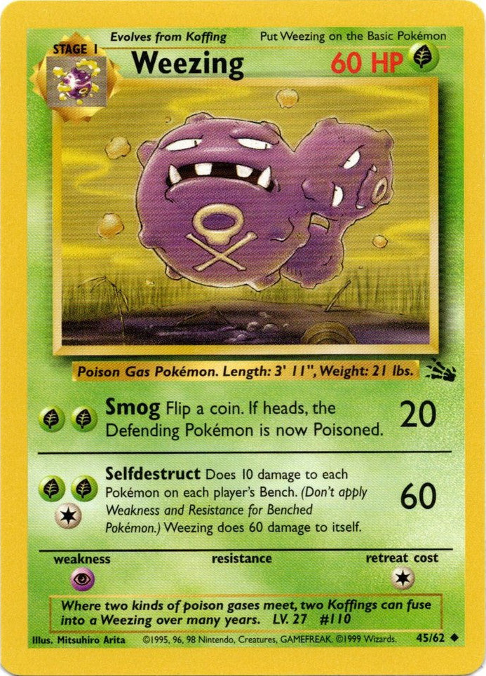 Weezing (45/62) [Fossil Unlimited] | Exor Games Summserside