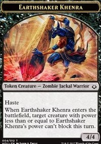 Earthshaker Khenra // Cat Double-sided Token [Hour of Devastation Tokens] | Exor Games Summserside