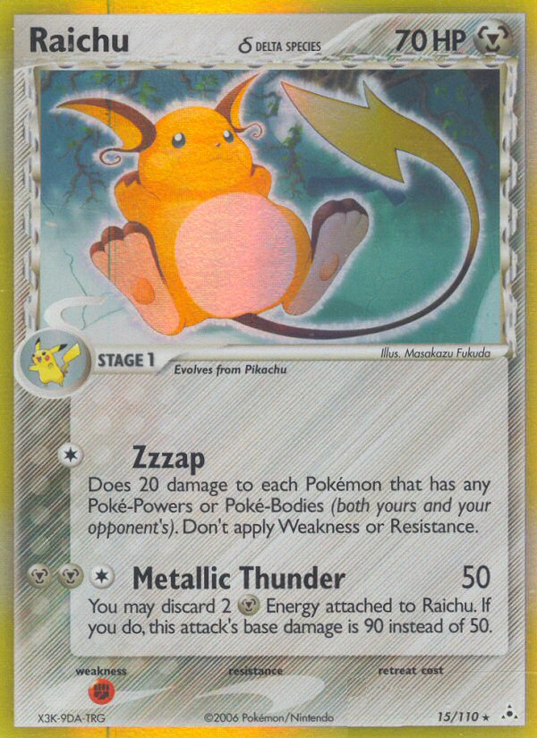 Raichu (15/110) (Delta Species) [EX: Holon Phantoms] | Exor Games Summserside