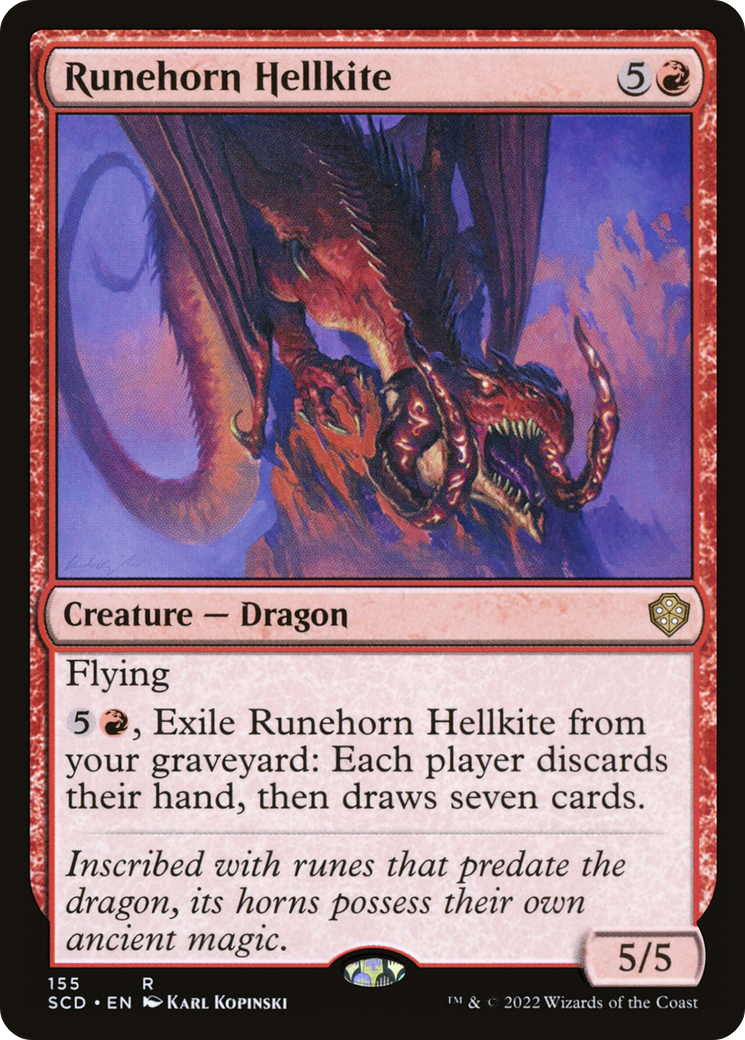 Runehorn Hellkite [Starter Commander Decks] | Exor Games Summserside