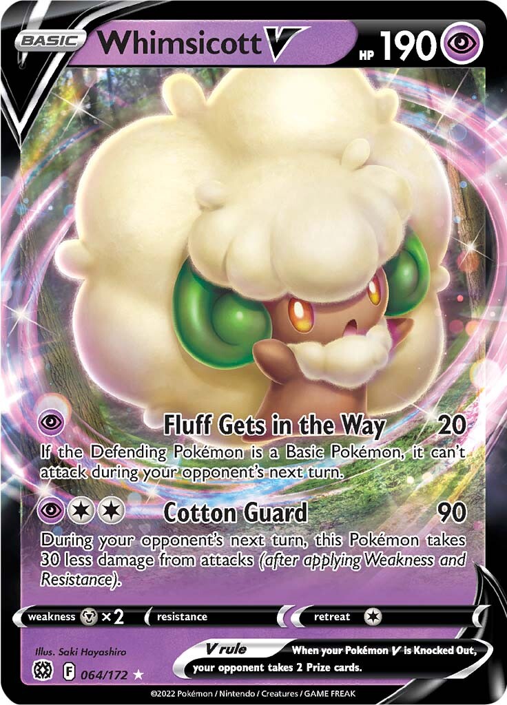 Whimsicott V (064/172) [Sword & Shield: Brilliant Stars] | Exor Games Summserside