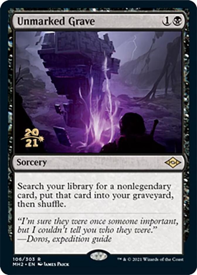 Unmarked Grave [Modern Horizons 2 Prerelease Promos] | Exor Games Summserside