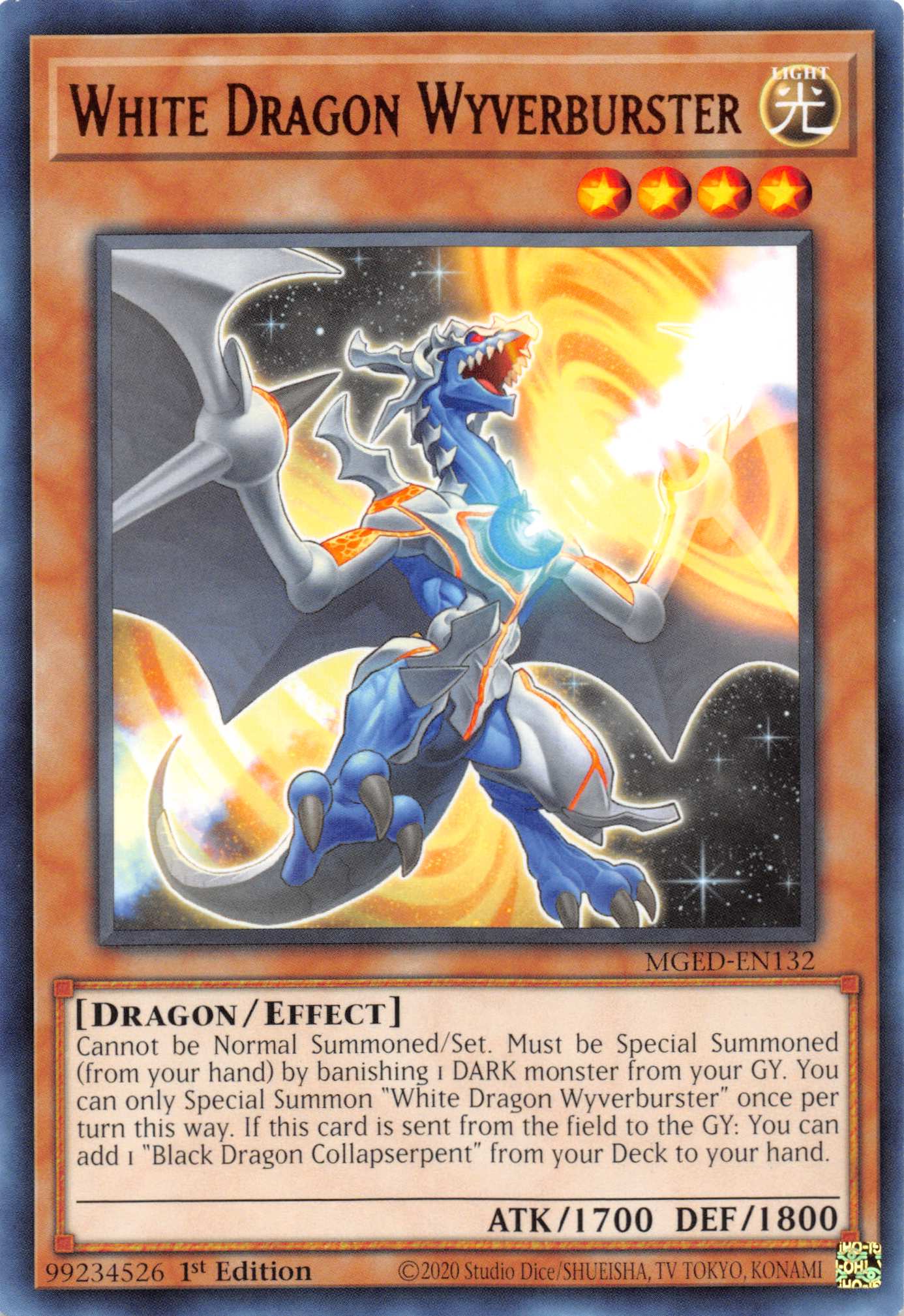 White Dragon Wyverburster [MGED-EN132] Rare | Exor Games Summserside