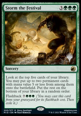 Storm the Festival (Promo Pack) [Innistrad: Midnight Hunt Promos] | Exor Games Summserside