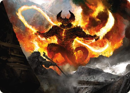 The Balrog, Flame of Udun Art Card [The Lord of the Rings: Tales of Middle-earth Art Series] | Exor Games Summserside