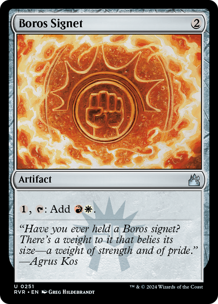 Boros Signet [Ravnica Remastered] | Exor Games Summserside