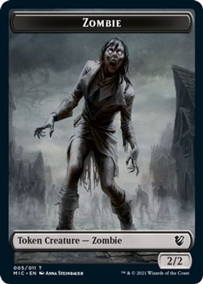 Zombie (005 MIC) // Zombie (005 MID) [Innistrad: Midnight Hunt Commander] | Exor Games Summserside