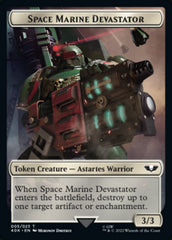 Soldier (002) // Space Marine Devastator Double-sided Token [Universes Beyond: Warhammer 40,000 Tokens] | Exor Games Summserside