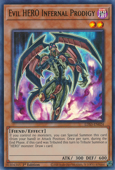 Evil HERO Infernal Prodigy [LDS3-EN024] Ultra Rare | Exor Games Summserside