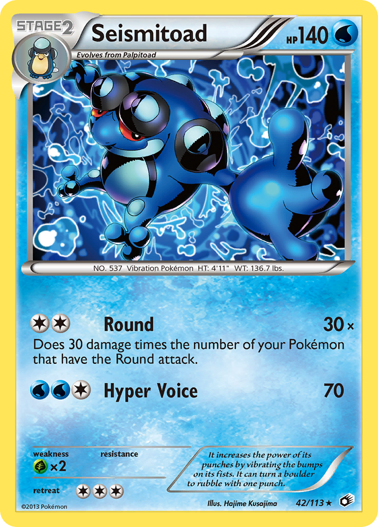 Seismitoad (42/113) [Black & White: Legendary Treasures] | Exor Games Summserside