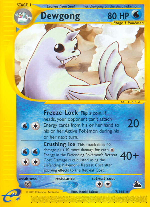 Dewgong (7/144) [Skyridge] | Exor Games Summserside