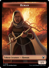 Squid // Human (26) Double-Sided Token [March of the Machine Commander Tokens] | Exor Games Summserside