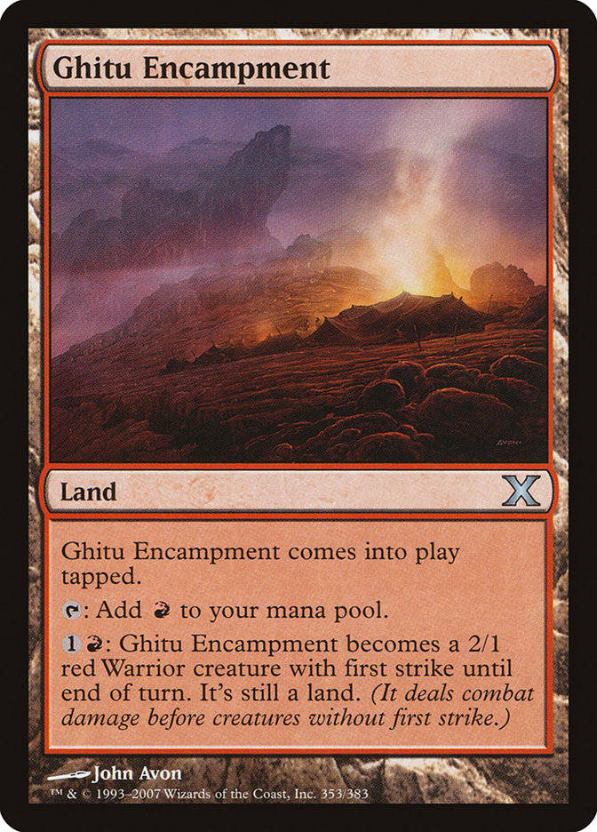 Ghitu Encampment [Tenth Edition] | Exor Games Summserside