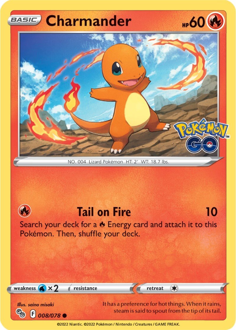 Charmander (008/078) [Pokémon GO] | Exor Games Summserside