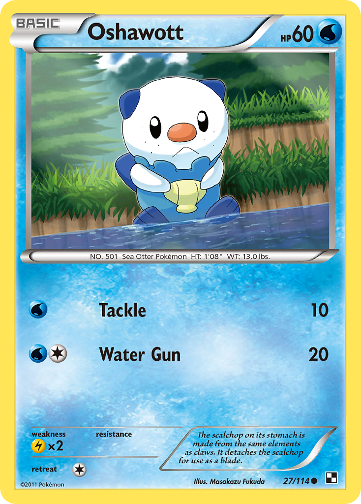 Oshawott (27/114) [Black & White: Base Set] | Exor Games Summserside