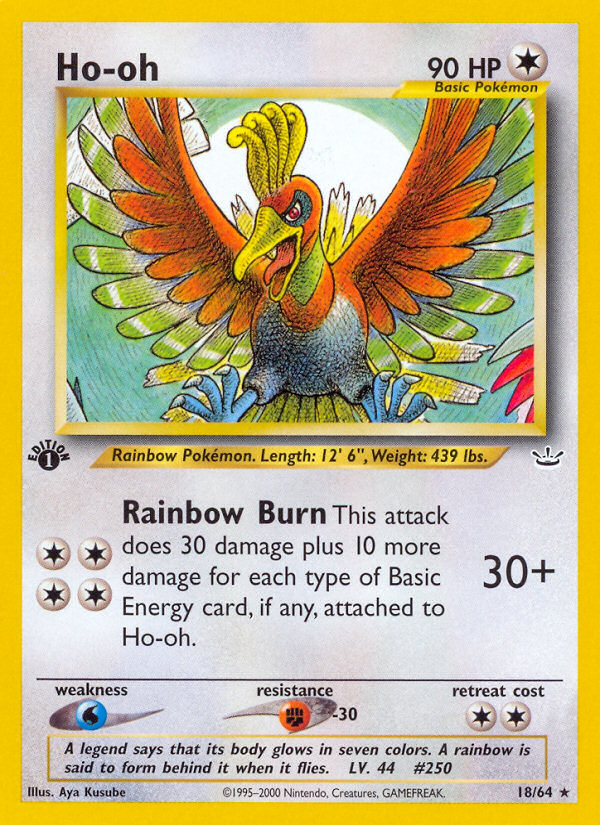 Ho-oh (18/64) [Neo Revelation 1st Edition] | Exor Games Summserside