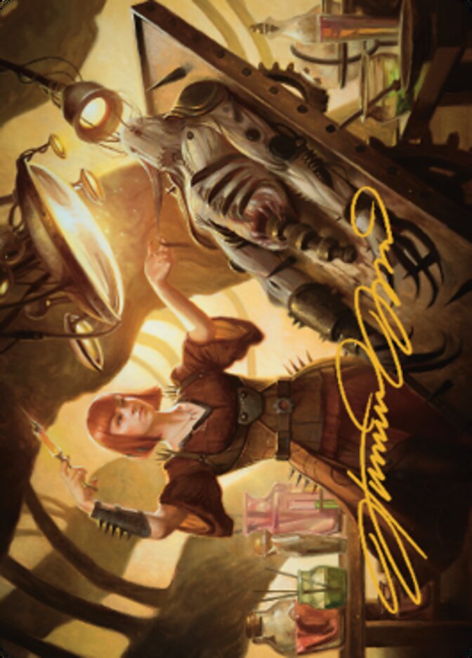 Ashnod, Flesh Mechanist Art Card (Gold-Stamped Signature) [The Brothers' War Art Series] | Exor Games Summserside