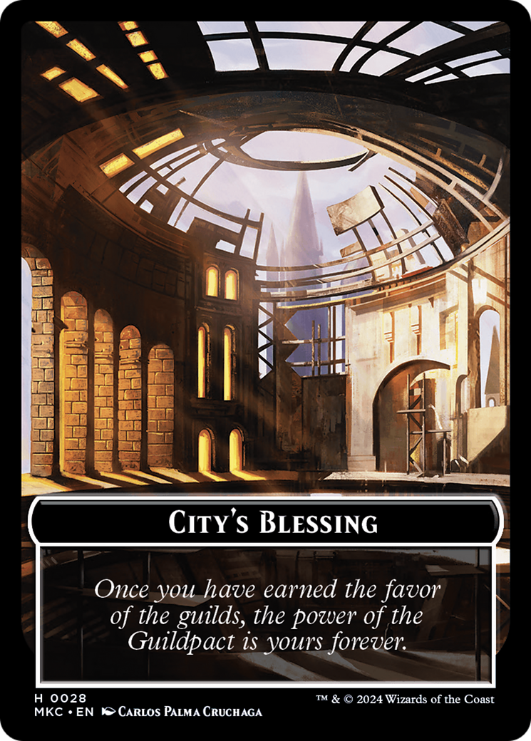 City's Blessing // Human Soldier Double-Sided Token [Murders at Karlov Manor Commander Tokens] | Exor Games Summserside