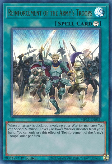 Reinforcement of the Armys Troops [MP22-EN051] Ultra Rare | Exor Games Summserside