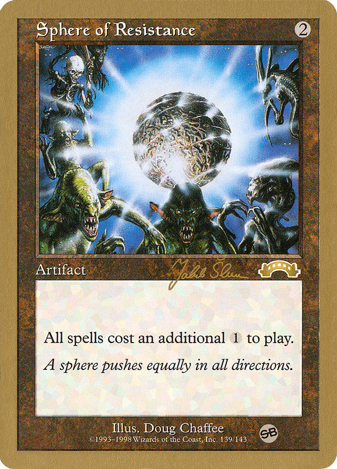 Sphere of Resistance (Jakub Slemr) (SB) [World Championship Decks 1999] | Exor Games Summserside